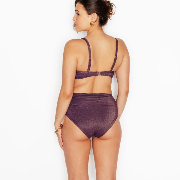 Maillot de bain culotte haute PRUNE