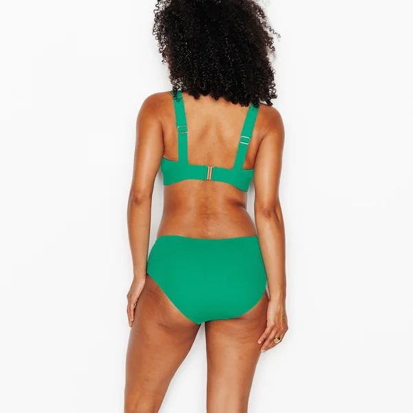 MAILLOT DE BAIN CULOTTE HAUTE VERT