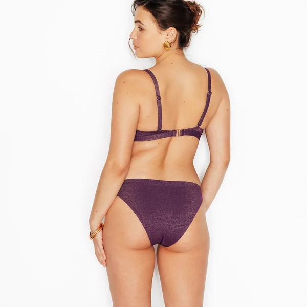 Maillot de bain culotte midi PRUNE