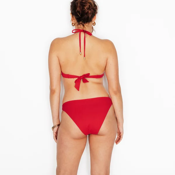 Maillot de bain culotte midi ROUGE