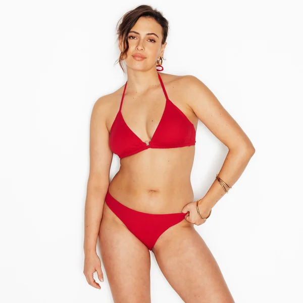 Maillot de bain culotte midi ROUGE