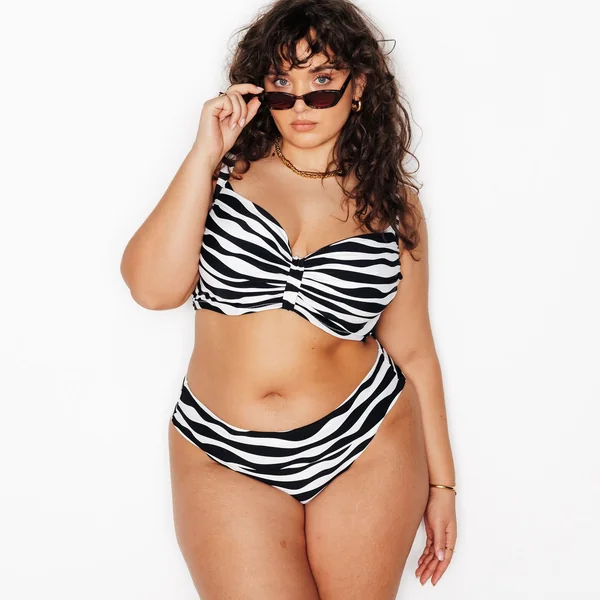 MAILLOT DE BAIN GRANDE TAILLE MULTICO BLANC