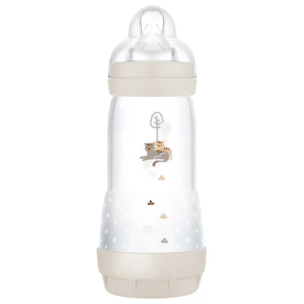 Mam Biberon Easy Start 320 ml 4 Mois et + Débit 3 Rapide Sable