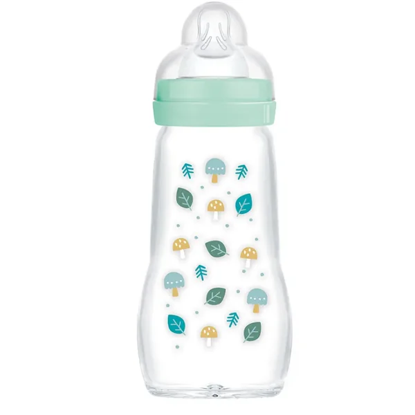 Mam Biberon verre +2 mois Débit 2 260ml bleu