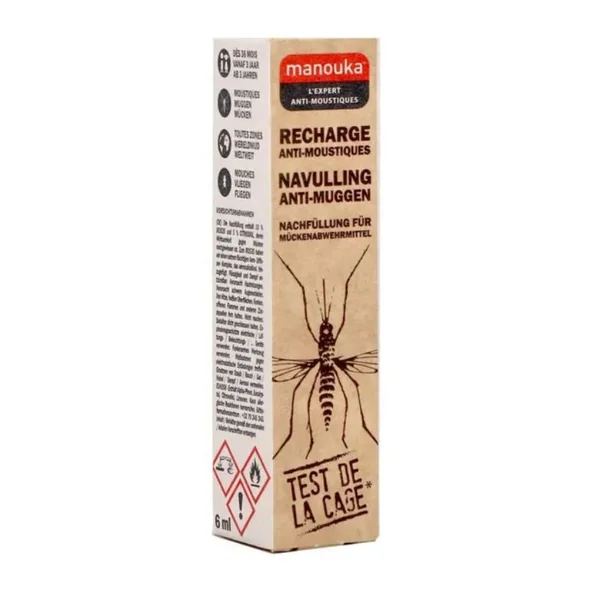Manouka anti-moustiques recharge bracelet boule 6ml