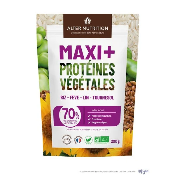 Maxi+ protéines végétales 70% 200g