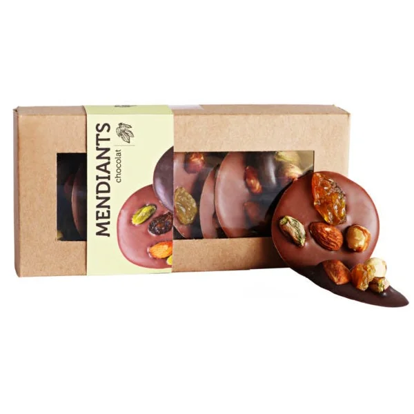 Mendiant chocolat noir et lait 130g