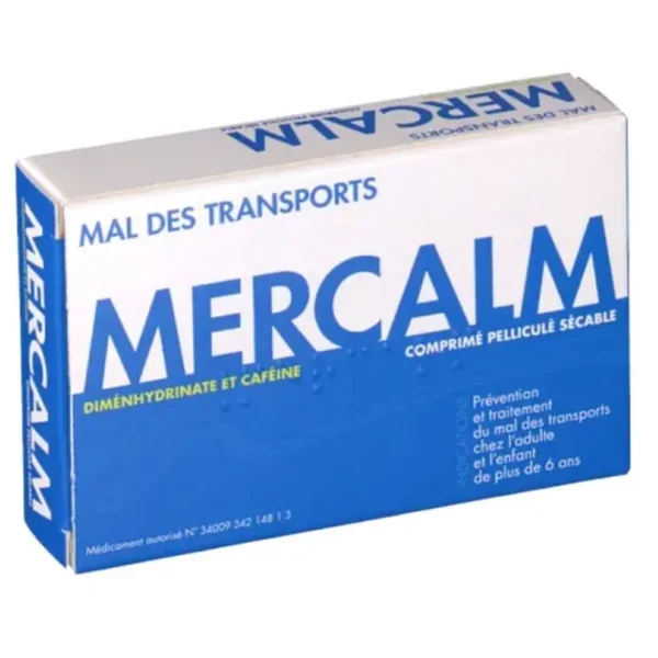 Mercalm Mal des transports 15 comprimés