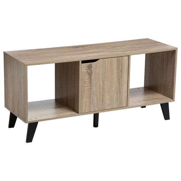 Meuble TV sur pieds Mix'n Modul bois et pin 100.8x47x33.5cm