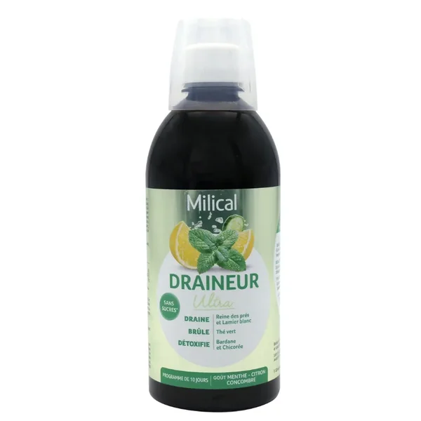 Milical Draineur Menthe Citron 500 ml