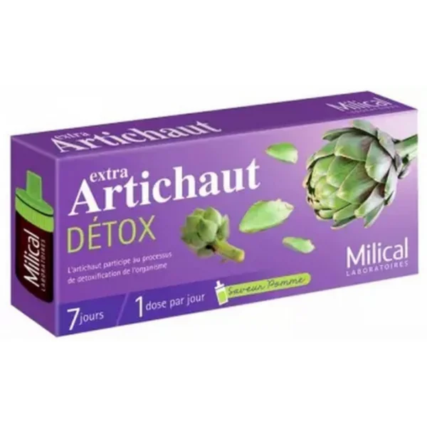 Milical Extra Artichaut Détox Saveur Pomme Doses 10 ml x 7