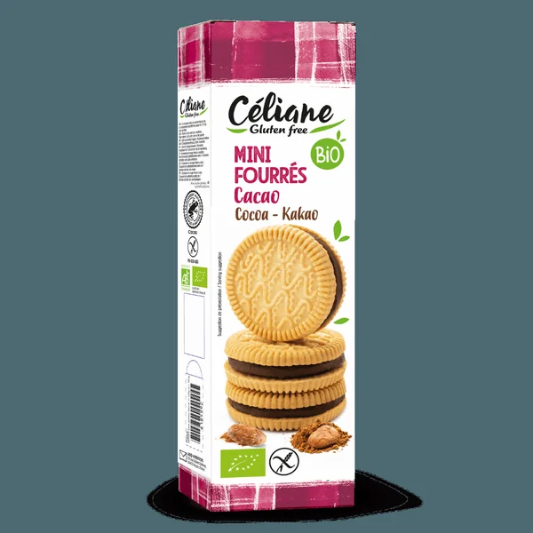 Mini Biscuits Fourrés Cacao Sans Gluten