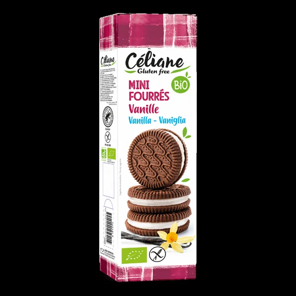 Mini Biscuits Fourrés Vanille Sans Gluten