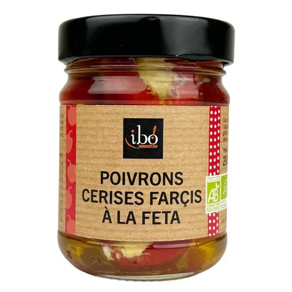 Mini-poivron farci à la feta 130g net égoutté