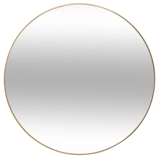 Miroir rond ALICE métal doré D 76cm