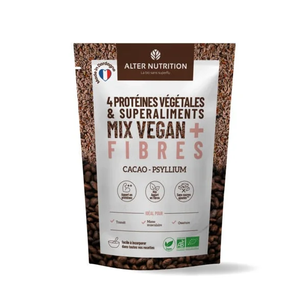 Mix vegan+ fibre psyllium cacao 200g