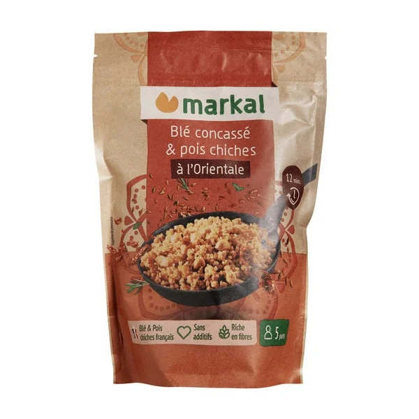 Mix à l'orientale blé concassé & pois chiches 350g
