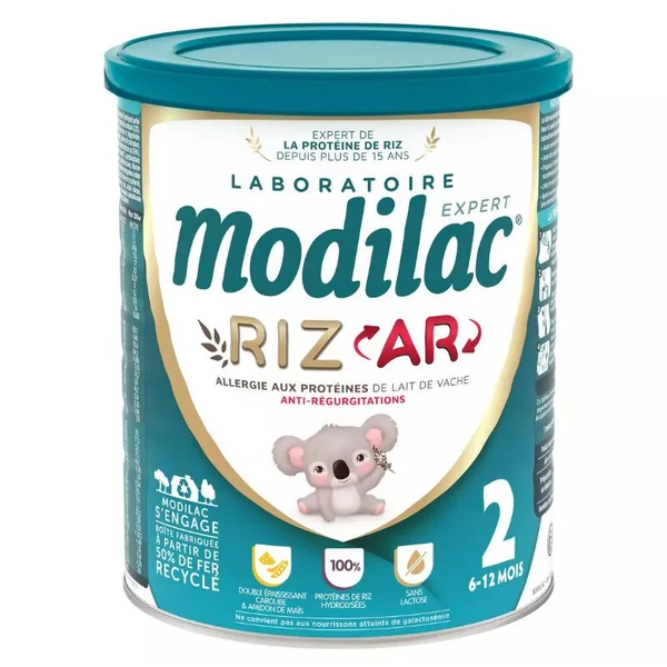 Modilac Modilac expert riz 2 allergie aux protéines de lait de vache 800g