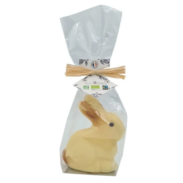 Moulage lapin chocolat blanc 70g