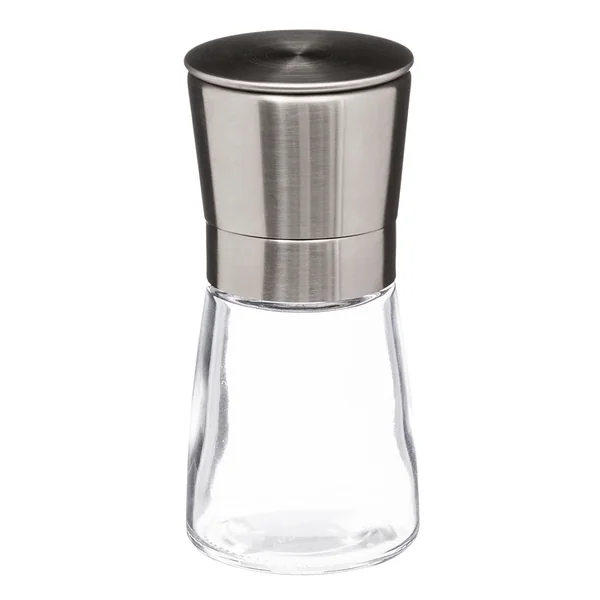 Moulin à épices verre et inox H 14cm
