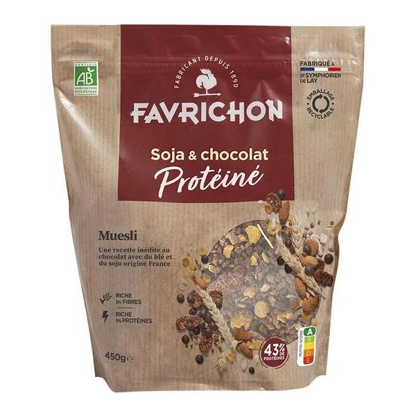 Muesli protéiné soja & chocolat 450g