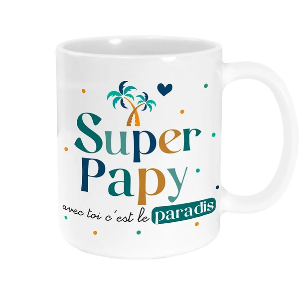 Mug chez papy tout est permis 12x9.5x8cm