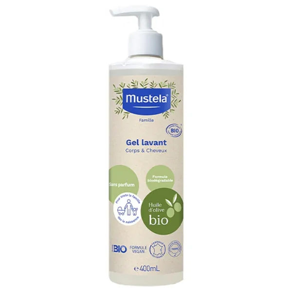 Mustela gel lavant Bio 400ml