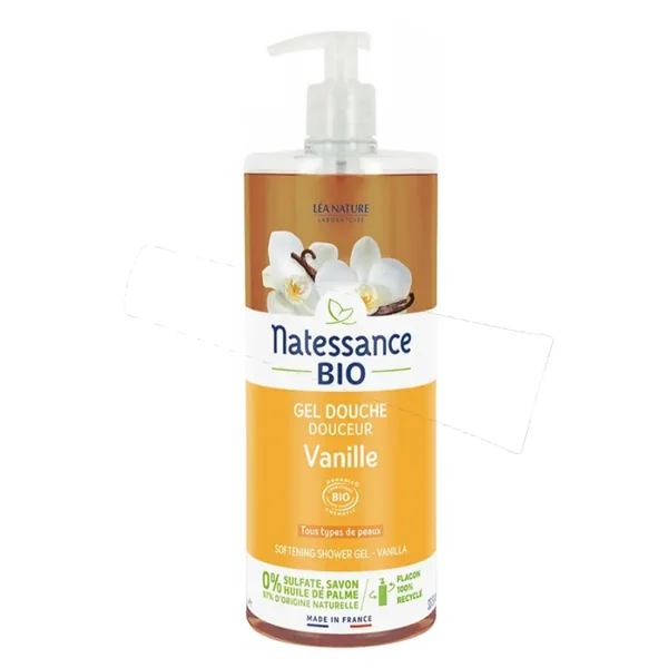 Natessance gel douche Vanille Bio 1 litre