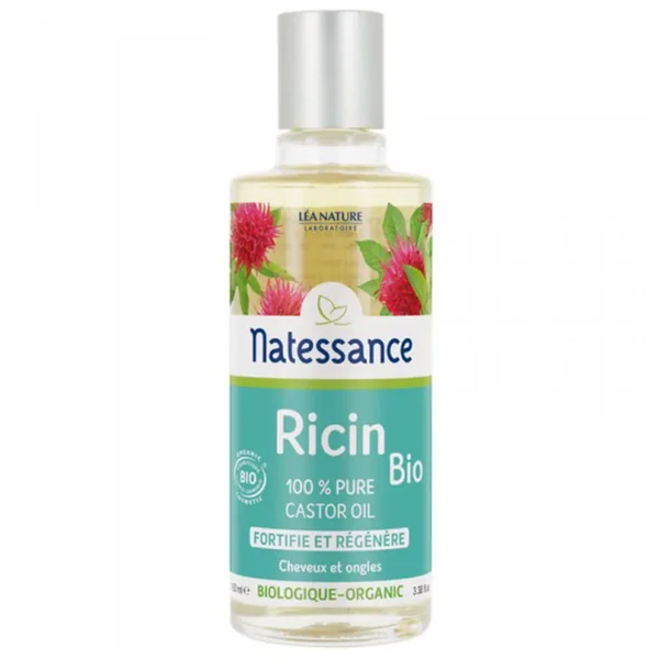 Natessance Ricin huile Bio équitable fortifie et régénère 100ml