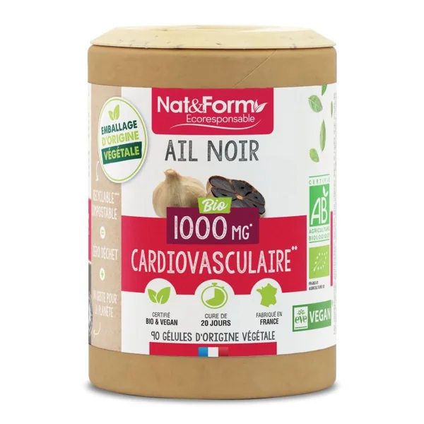 Nat&Form Écoresponsable Ail noir bio fermenté 90 gélules