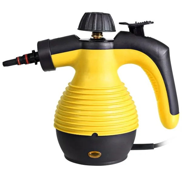 Nettoyeur Vapeur à Main Portable 900-1050 W Réservoir 350 ML 9 Accessoires Température Vapeur : 135°-167°, 27x13,5x21cm