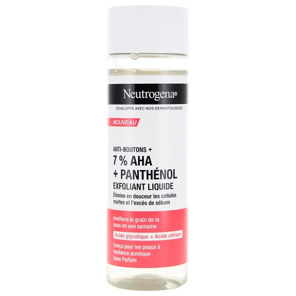 Neutrogena Anti-Boutons + Exfoliant Liquide sans parfum 125 ml