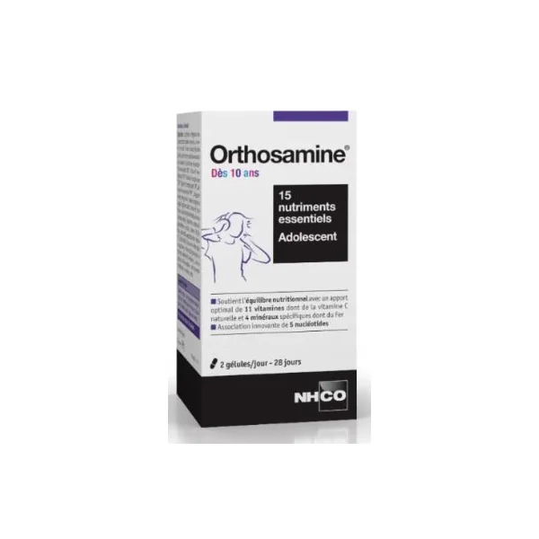 NHCO Orthosamine dès 10 ans 56 gélules