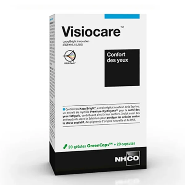 NHCO Visiocare yeux fatigués 20 gélules + 20 capsules