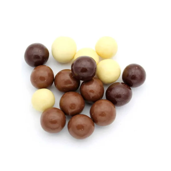 Noisettes enrobées 3 chocolats