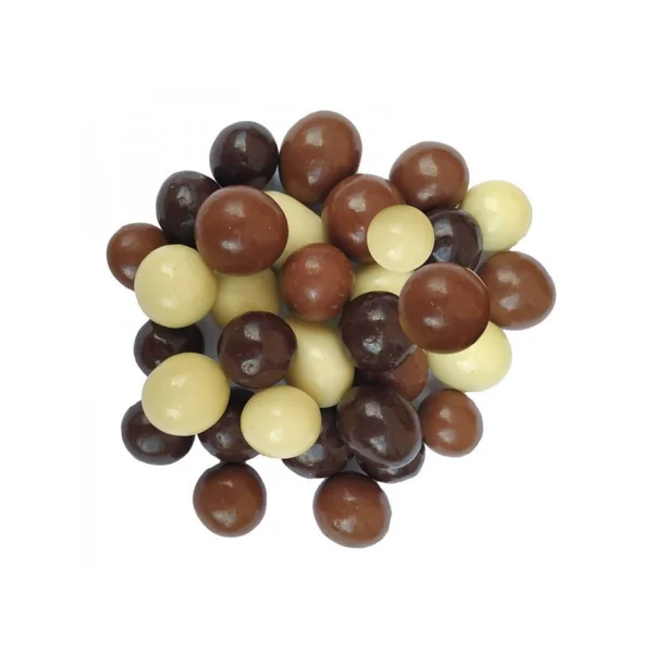 Noisettes enrobées 3 chocolats