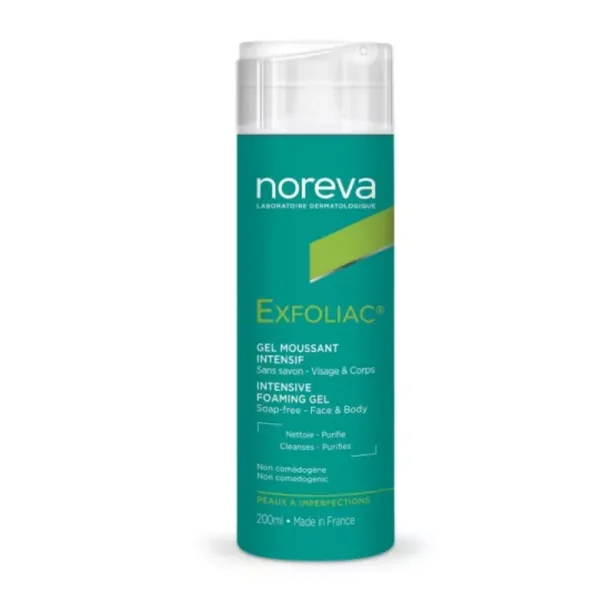 Noreva Exfoliac gel moussant visage 200ml