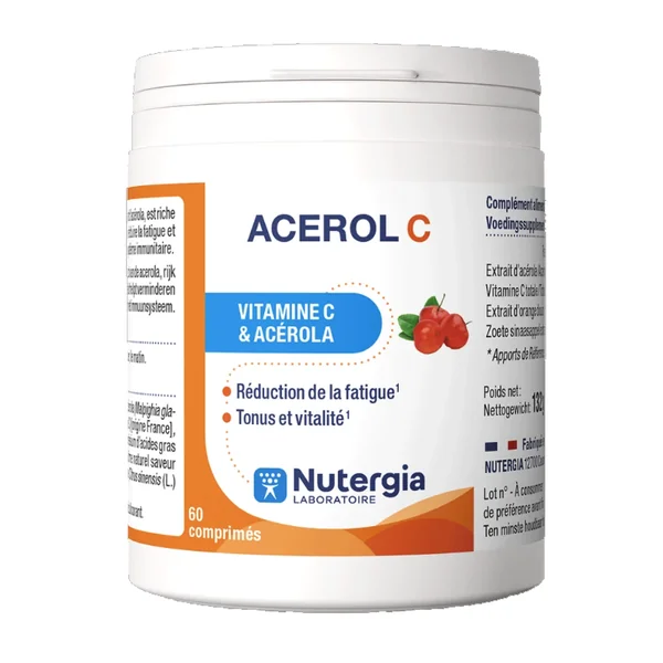 Nutergia Acerol C 60 comprimés à croquer