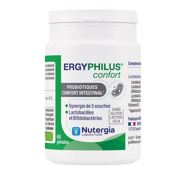 Nutergia Ergyphilus Confort microbiote 60 gélules