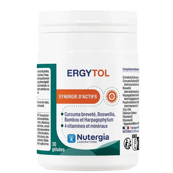 Nutergia Ergytol synergie d'actifs 30 géules
