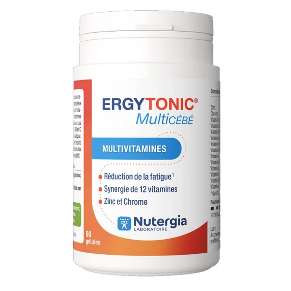 Nutergia Ergytonic Multicébé Multivitamines 90 Gélules