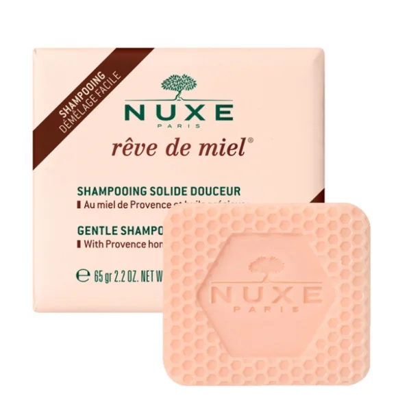 Nuxe Rêve de Miel shampoing solide douceur 65g