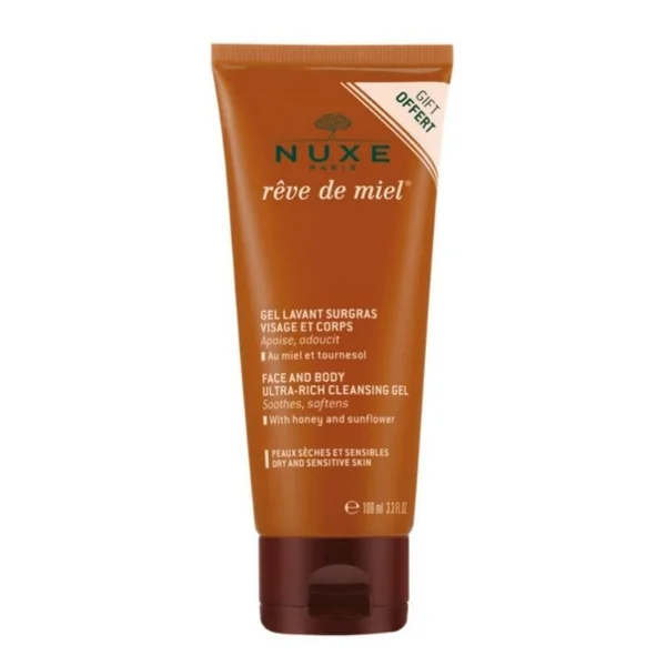 Nuxe Rêve Miel gel lavant surgras visage et corps 100ml