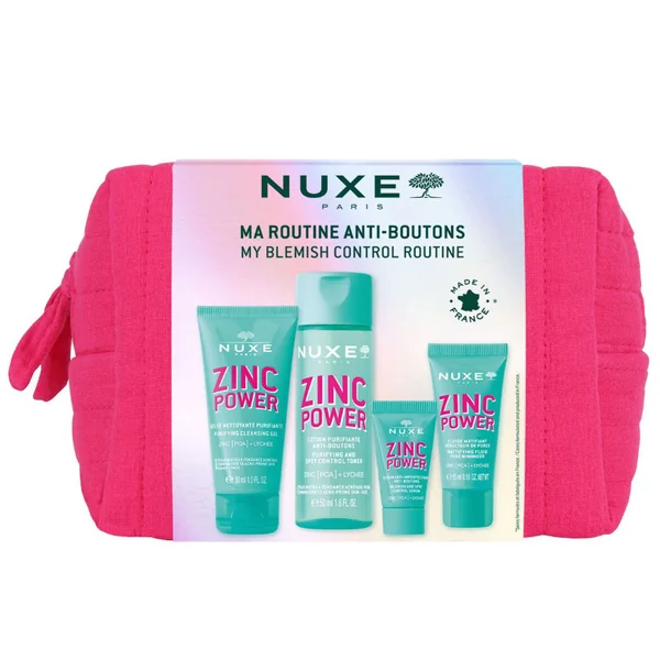 Nuxe Zinc Power ma routine de voyage anti-boutons