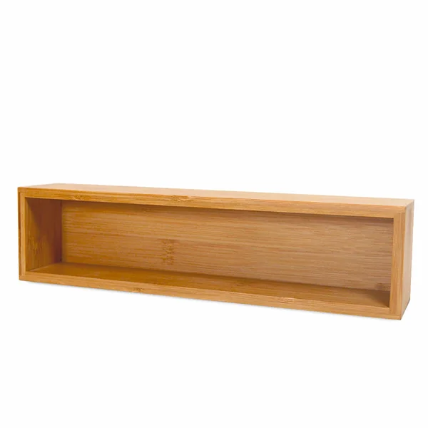 Organiseur rectangulaire bambou 7.5x30.5x6.2cm