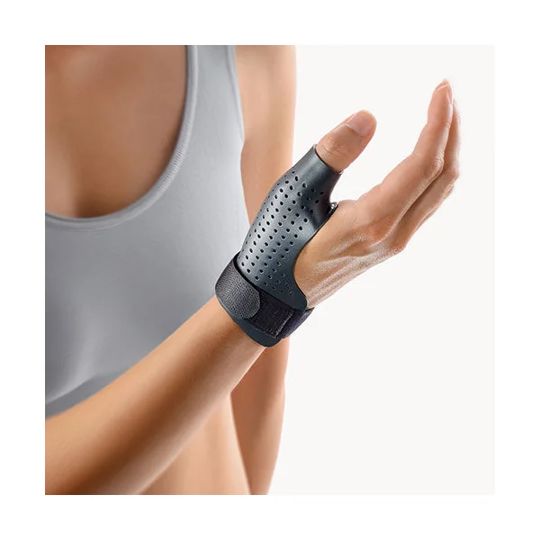 Orthèse de pouce thermoformable perforée Black Edition