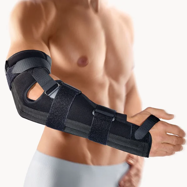 Orthèse d'immobilisation du coude et main formable de 0° à 90° ElboWrist