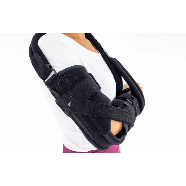 Orthèse d'immobilisation du coude et soutien de la main amovible ElbowHandSplint