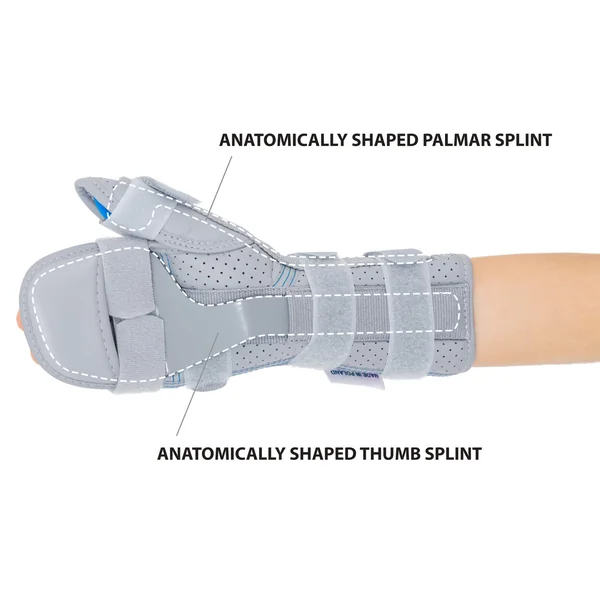 Orthèse d'immobilisation poignet main doigts avec pouce pédiatrique
