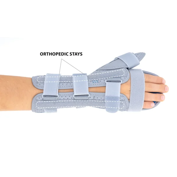 Orthèse d'immobilisation poignet main doigts avec pouce pédiatrique
